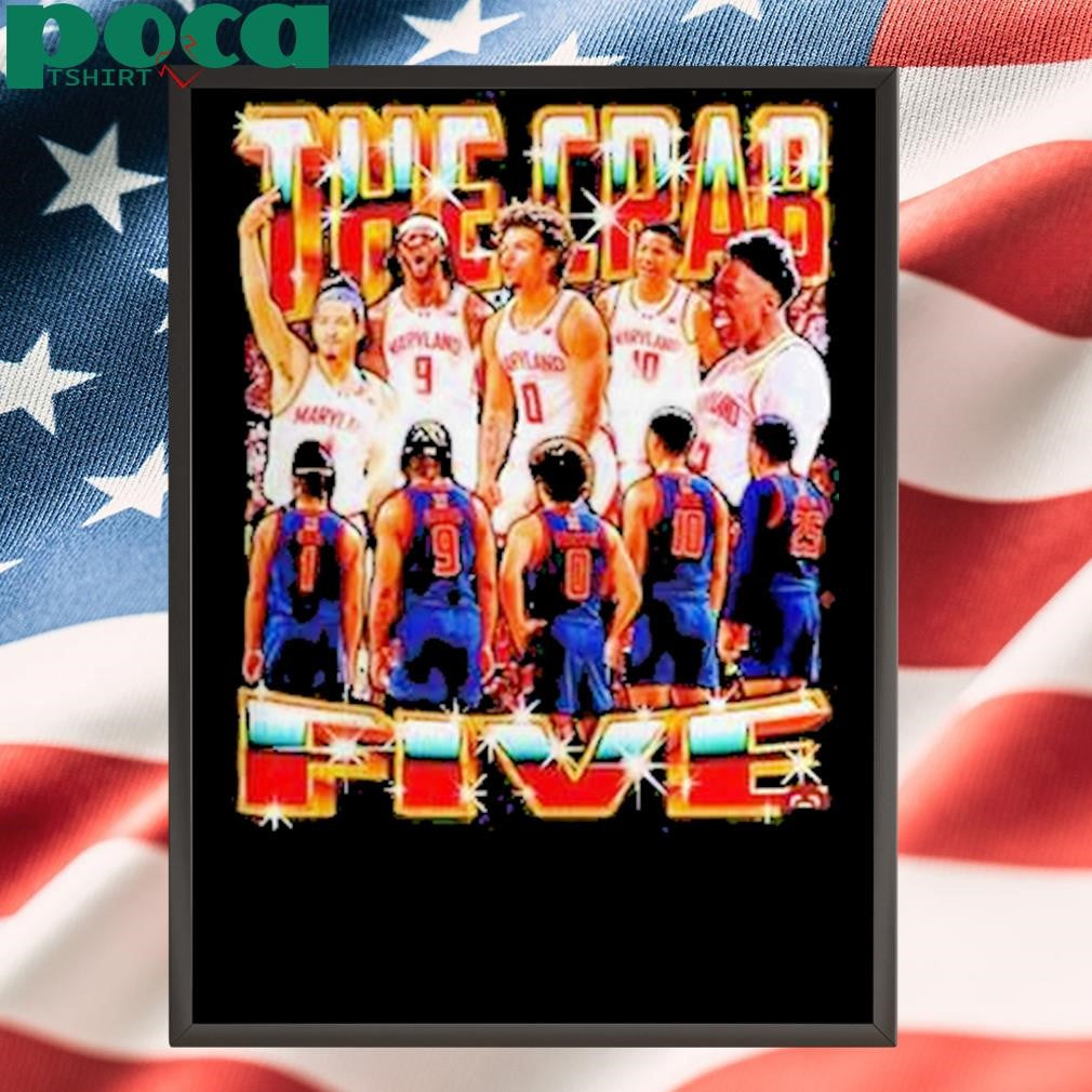 Authorized Maryland The Crab Five Basketball Shirt