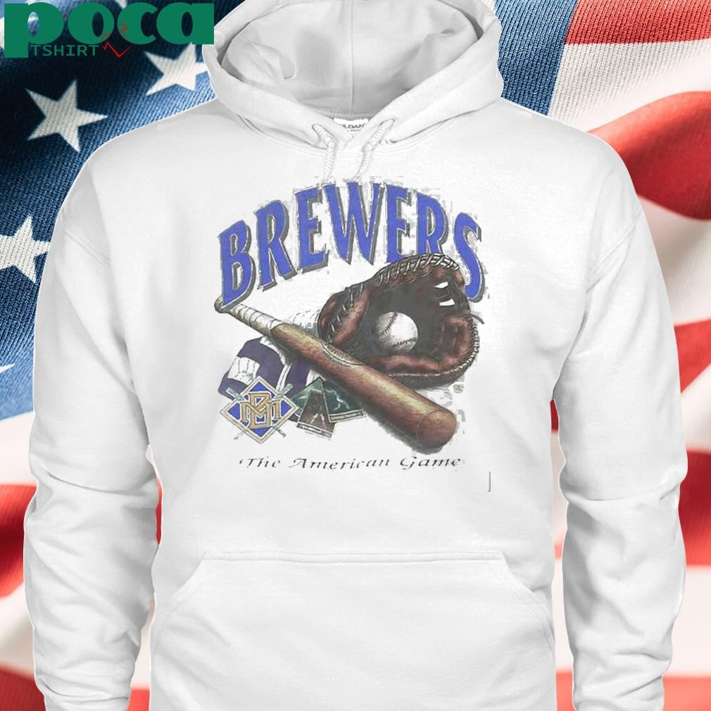 Authorized Milwaukee Brewers The American Game Mlb Logo Vintage Shirt