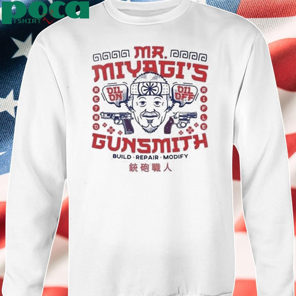 Authorized Retro Rifle Mr Miyagi Gunsmith Build Repair Modify Shirt