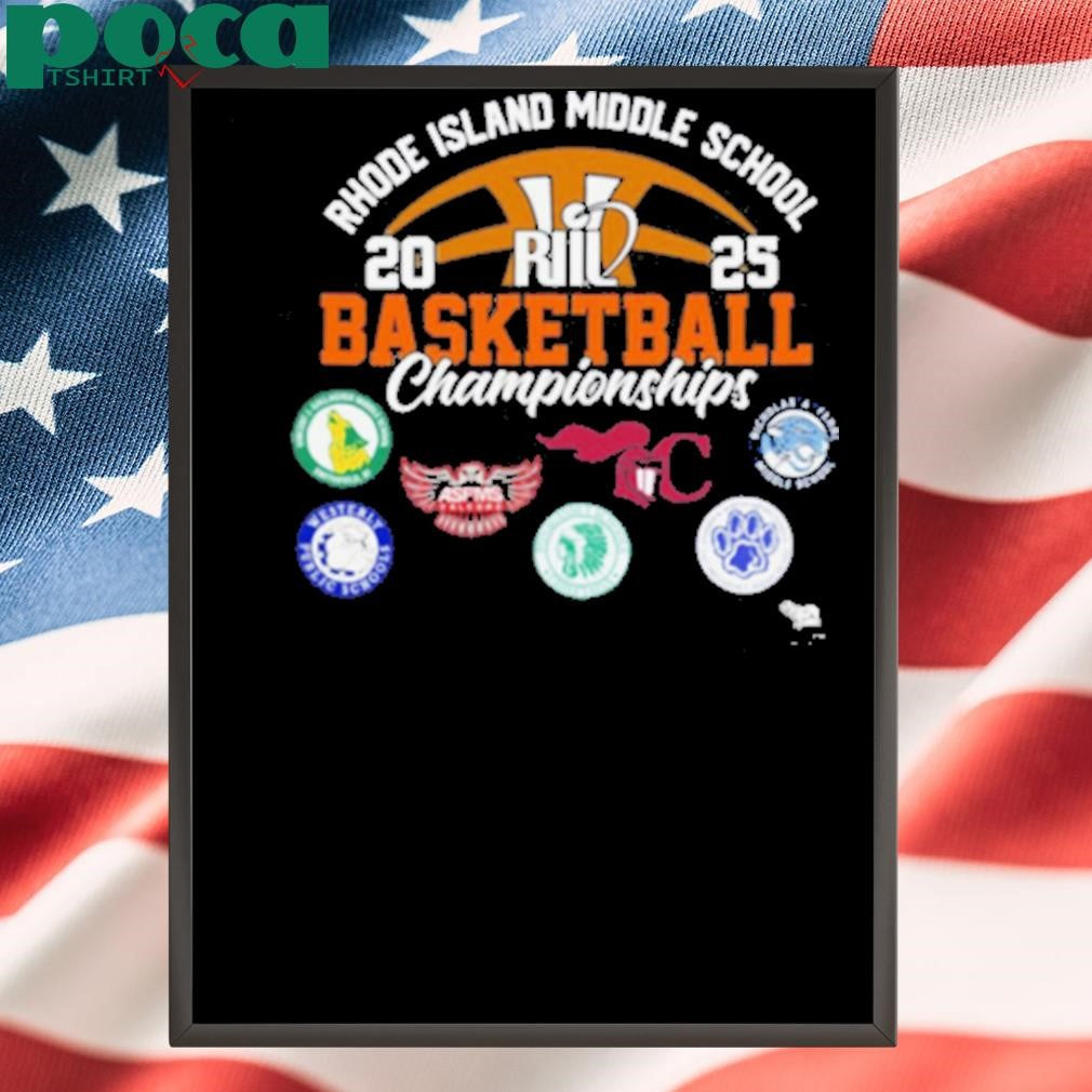 Authorized Rhode Island Middle School 2025 RIIL Basketball MS Championships Shirt