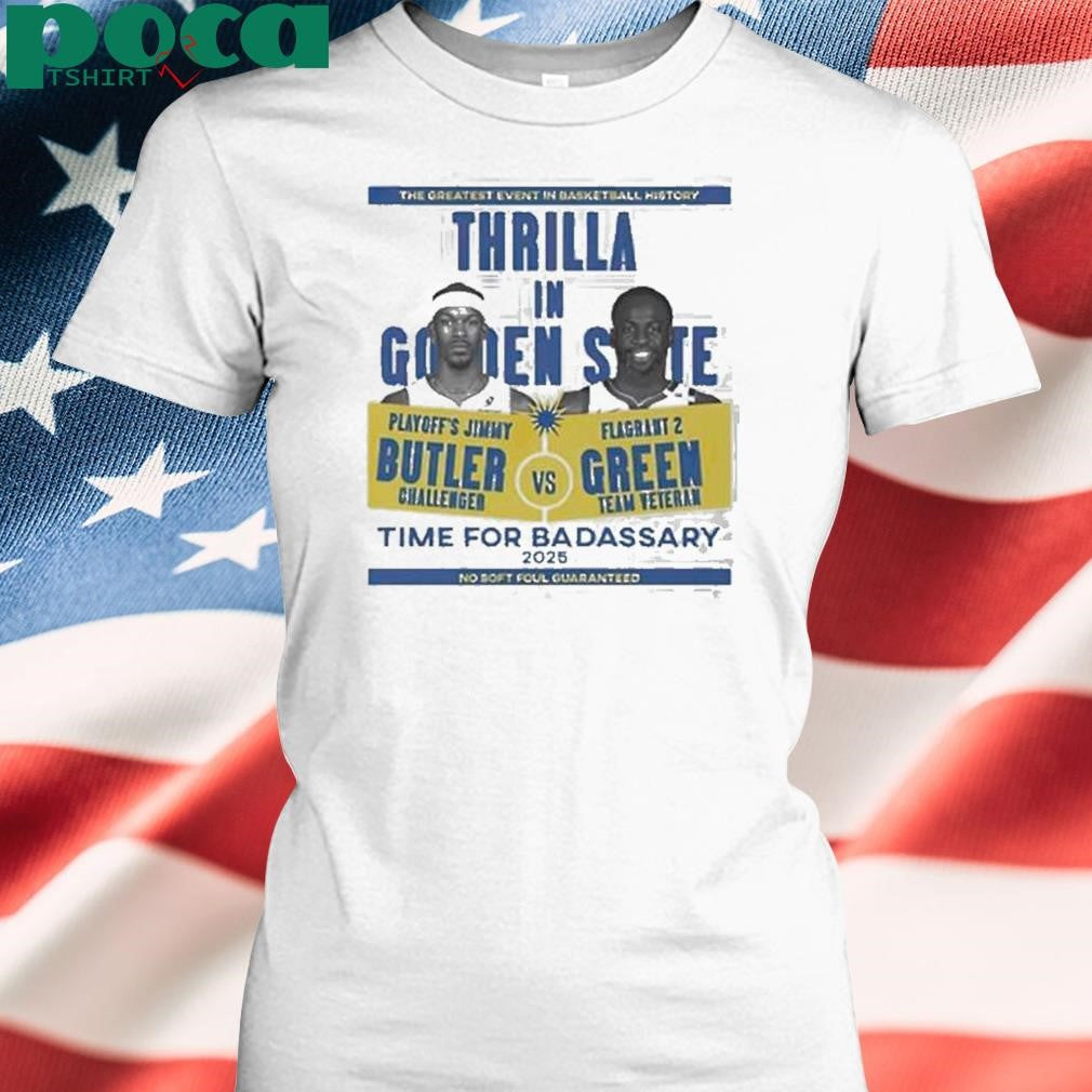 Authorized Thrilla In Golden State 2025 Basketball Black Version Shirt