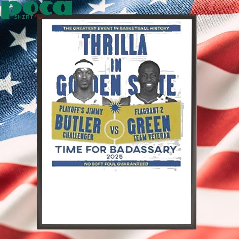 Authorized Thrilla In Golden State 2025 Basketball Black Version Shirt