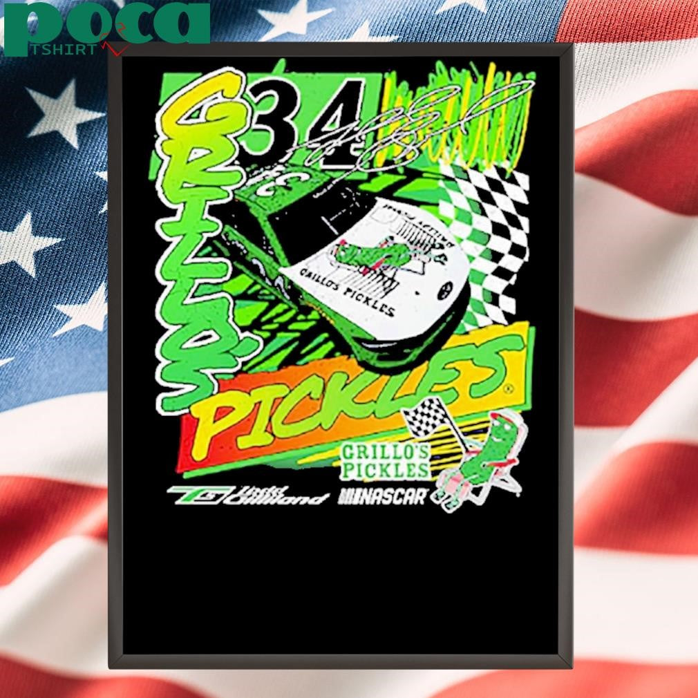 Authorized Todd Gilliland Front Row Motorsports Grillo’s Pickles Car T-shirt