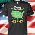 Authorized Trump Lucky Numbers 45 47 Shirt