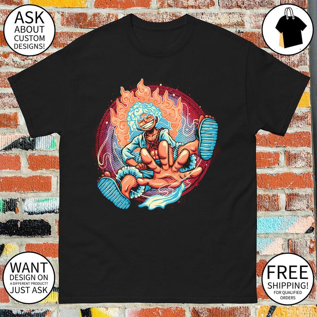 Awakened Pirate King Luffy’s Gear 5 transformation shirt