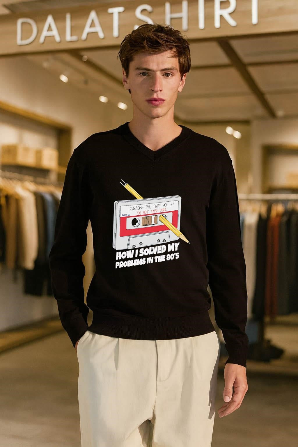 Awesome Mix Tape Vol 1 Pencil Cassette 80s shirt