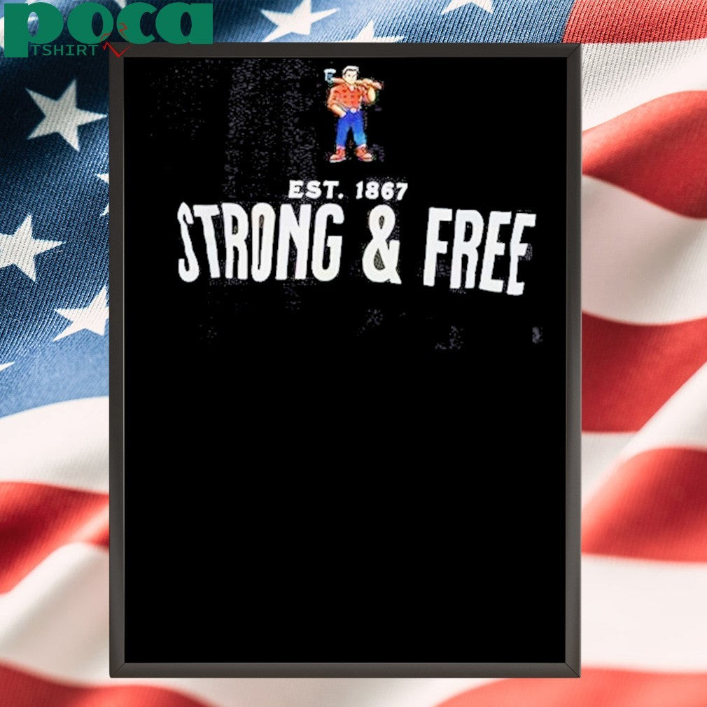 Awesome Strong And Free Est 1867 T-Shirt