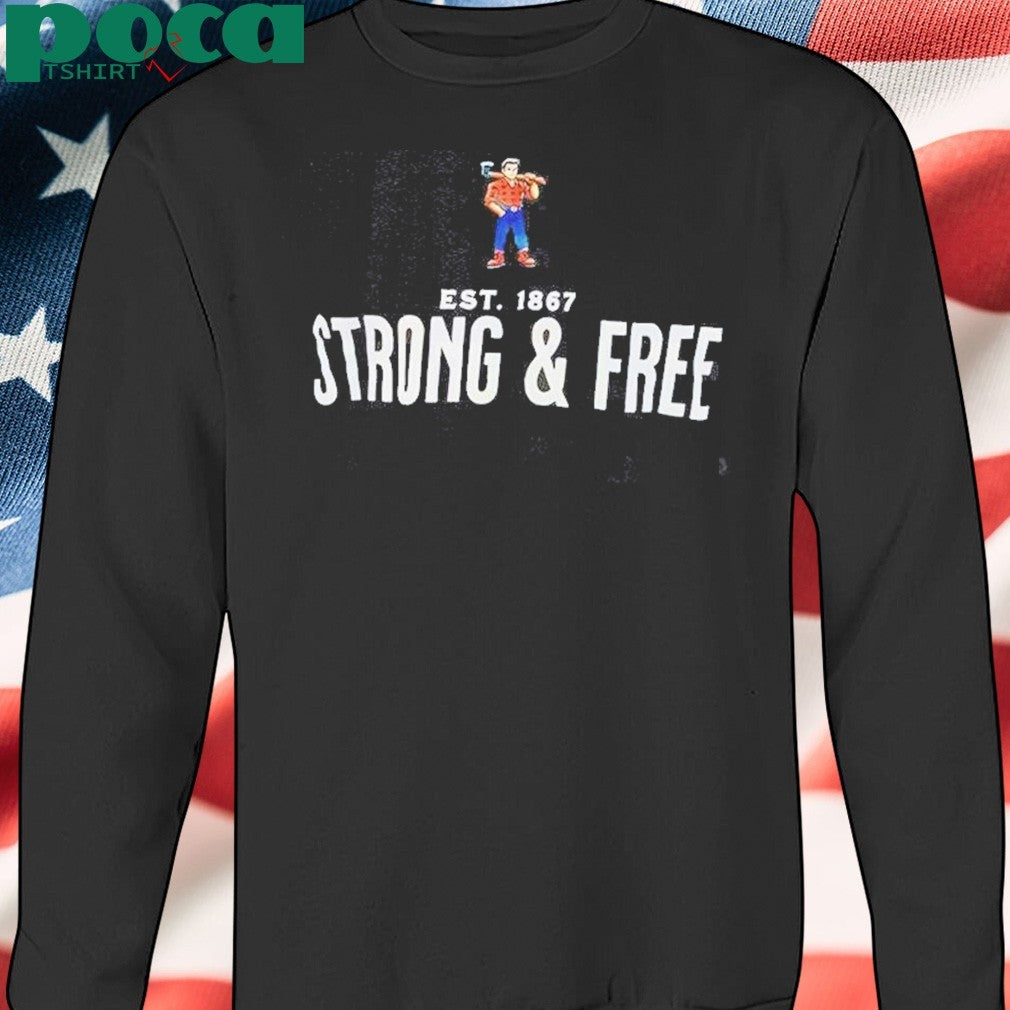 Awesome Strong And Free Est 1867 T-Shirt