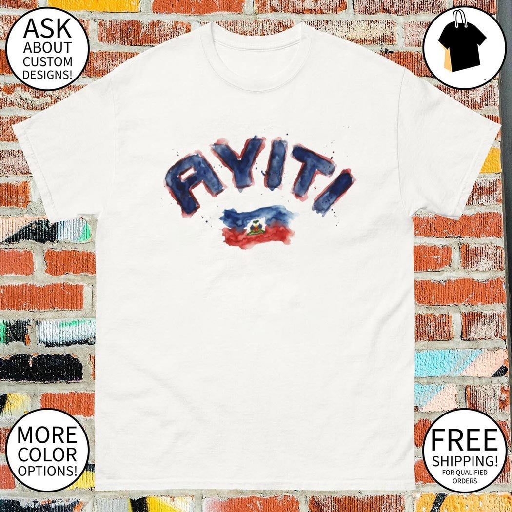 Ayiti Flag Script Haiti Pride shirt
