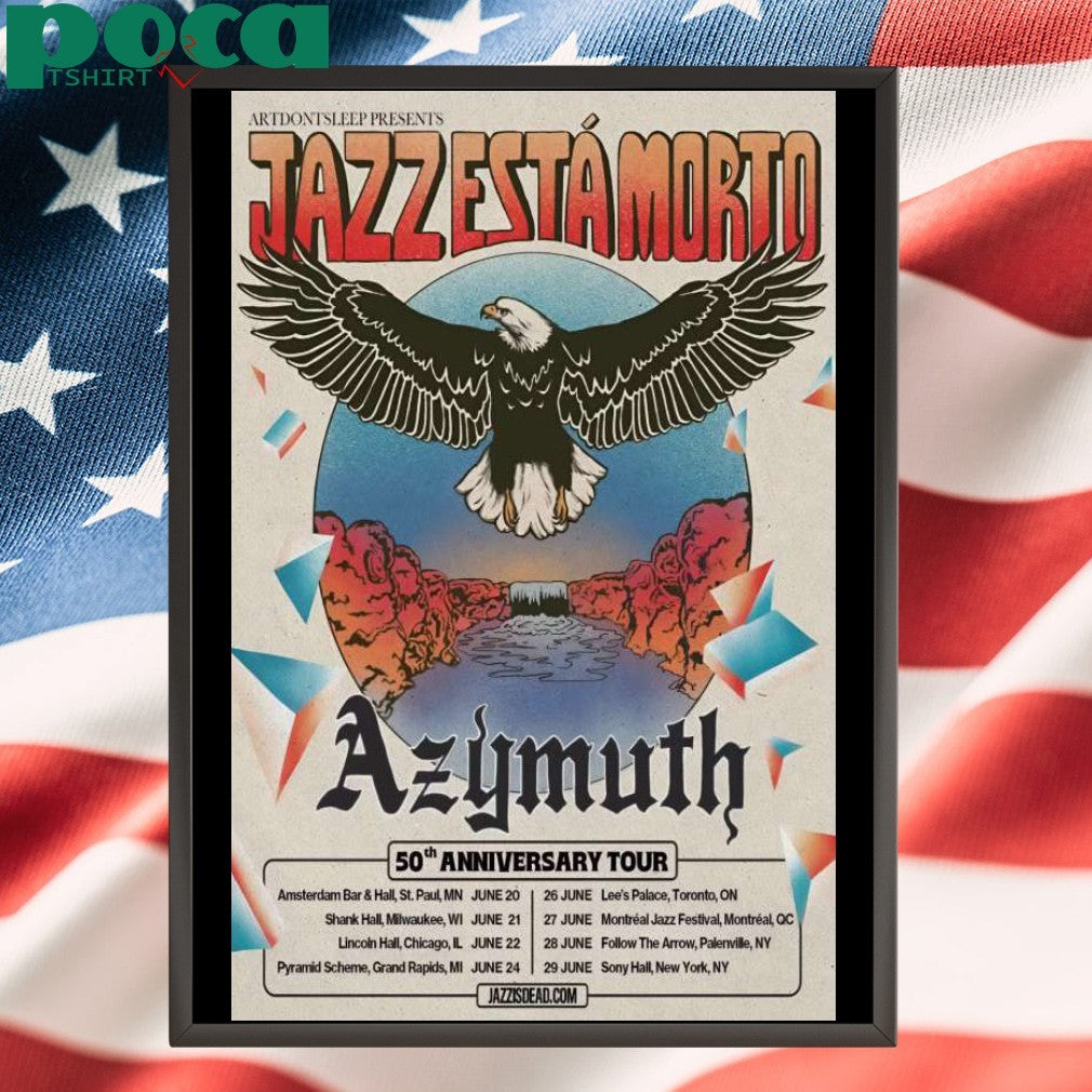 Azymuth Band 50th Anniversary Tour 2025 Poster Shirt