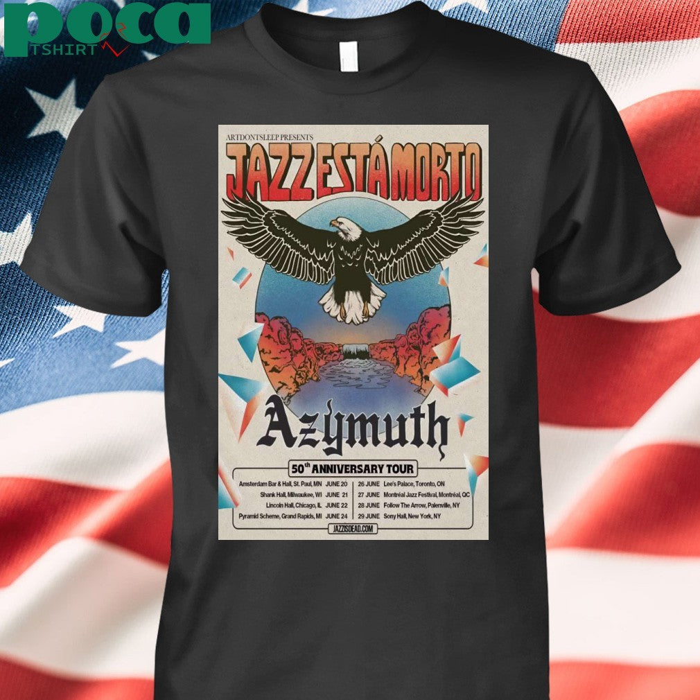 Azymuth Band 50th Anniversary Tour 2025 Poster Shirt