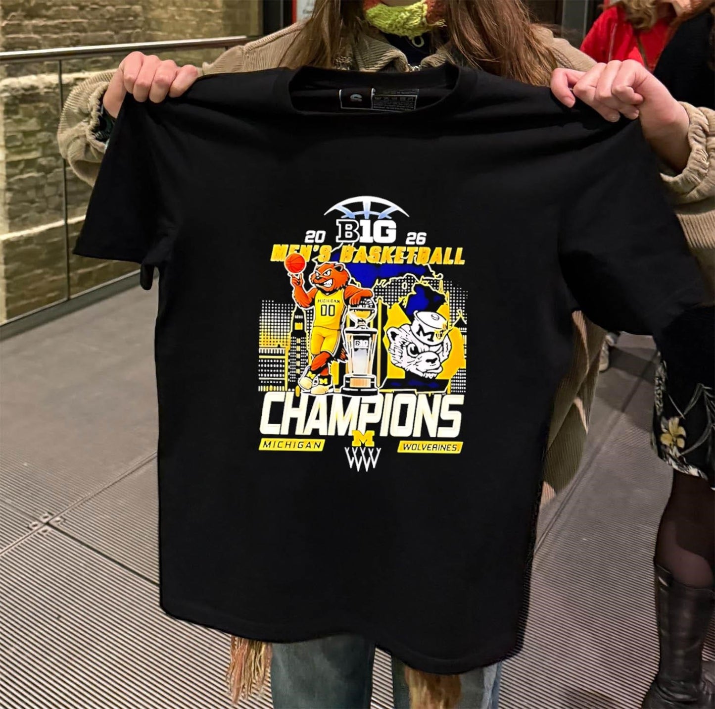 B1G 2026 Men’s Basketball Champions Michigan Wolverines shirt