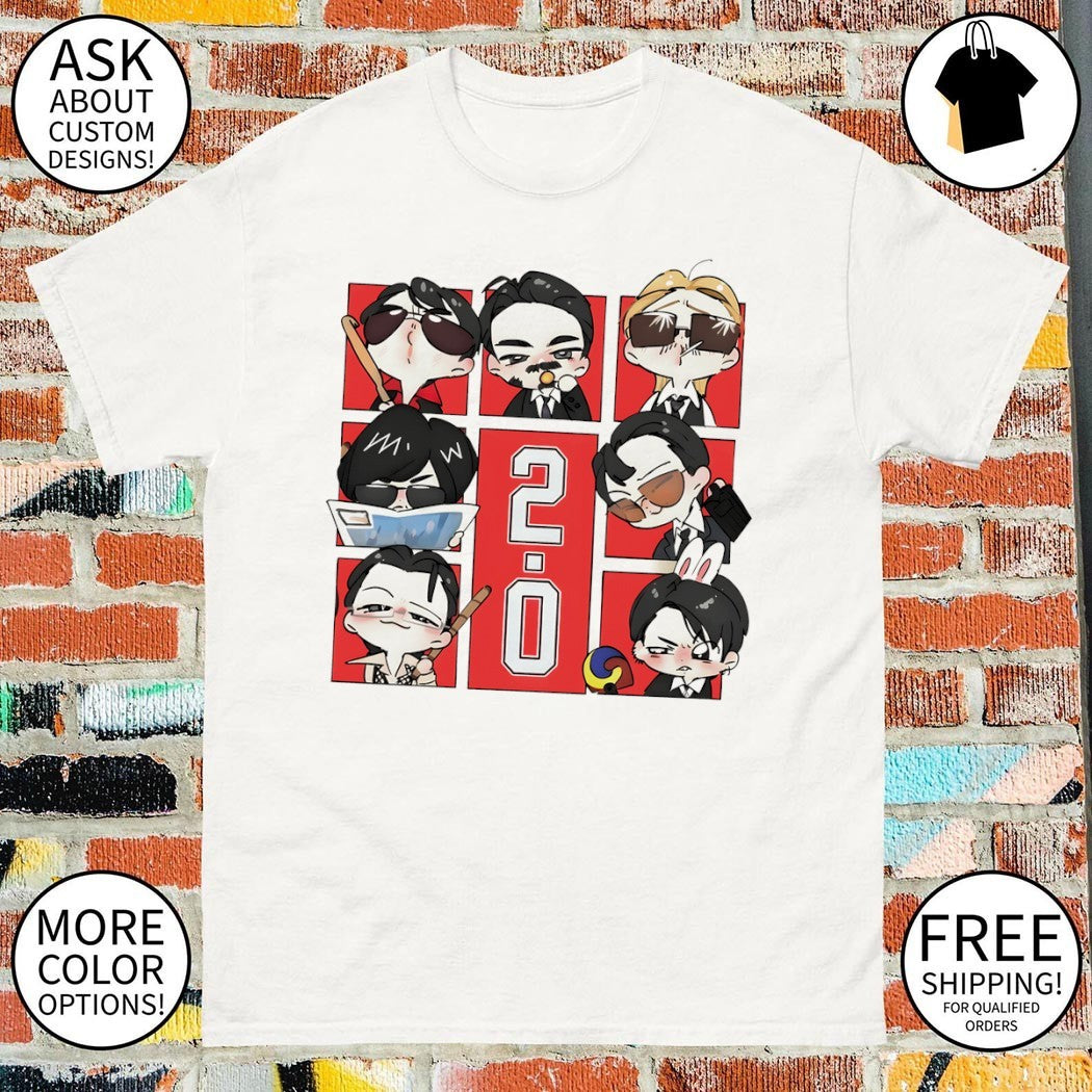 BTS 2.0 chibi Kpop Army Concert 2026 shirt