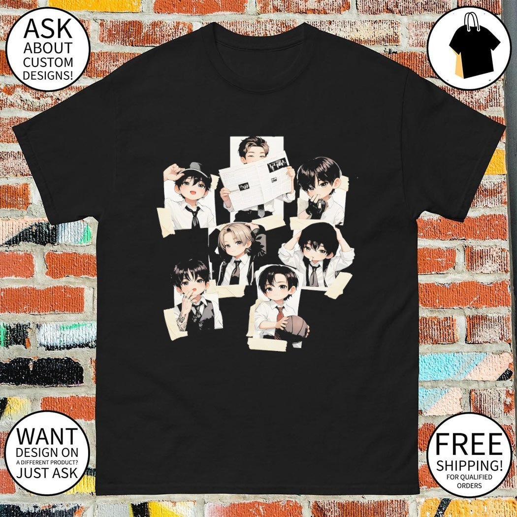 BTS Arirang World Tour 2026 Kpop Bangtan chibi shirt