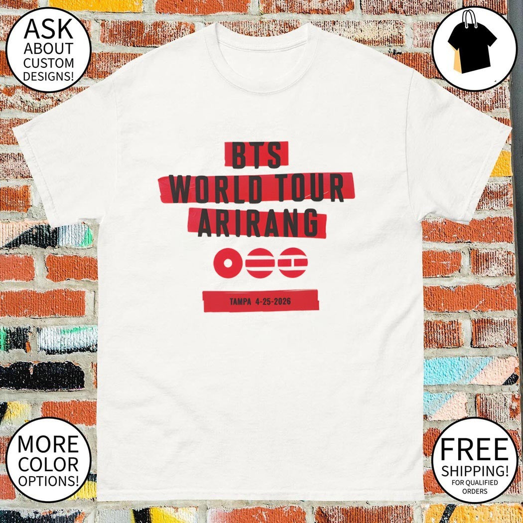 BTS Arirang World Tour 4 25 2026 Concert shirt