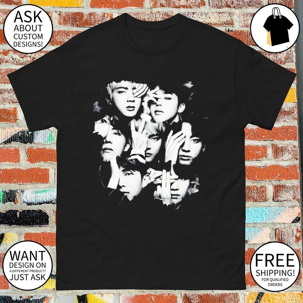 BTS Arirang, World Tour Bangtan Jungkook Hoolijin Suga J-Hope V Light Concert Graphic shirt