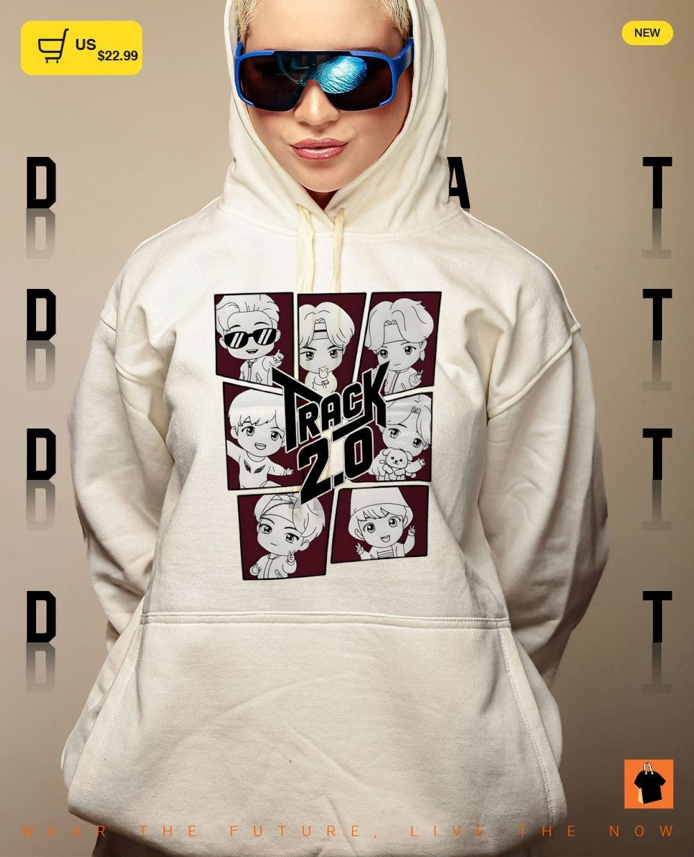 BTS Track 2.0 Chibi Fan Inspired Kpop graphic shirt
