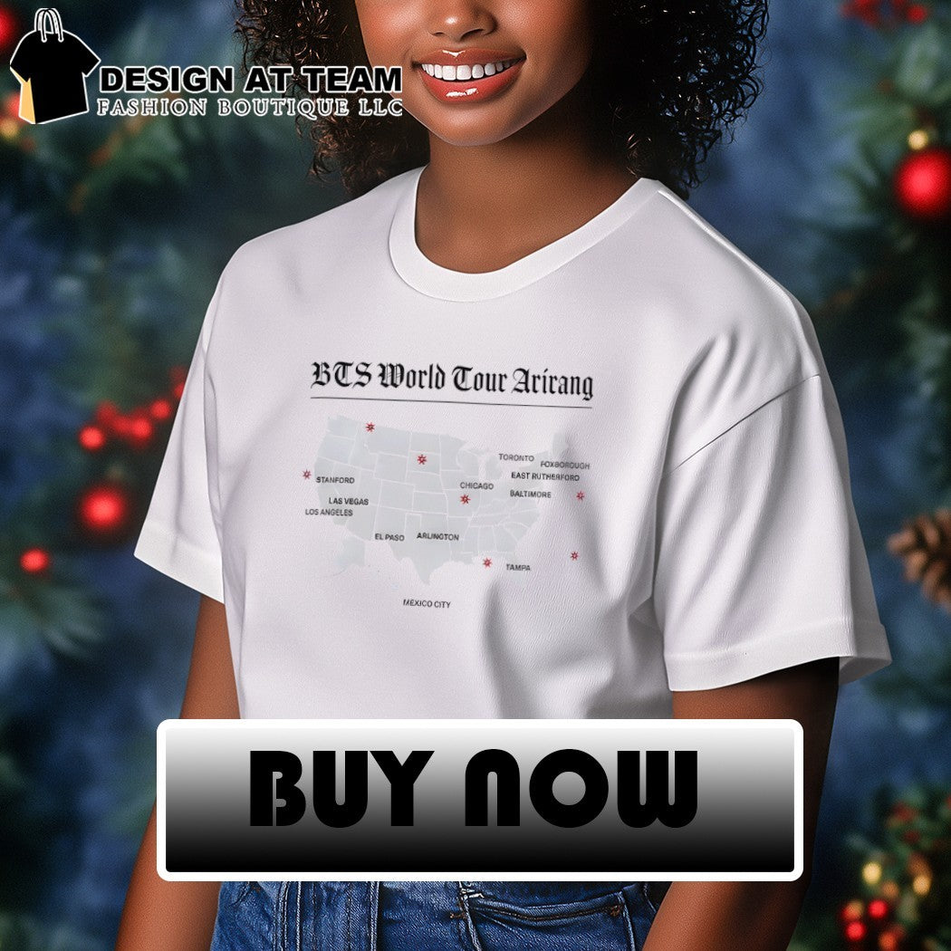 BTS World Tour Arirang Map 2026 shirt
