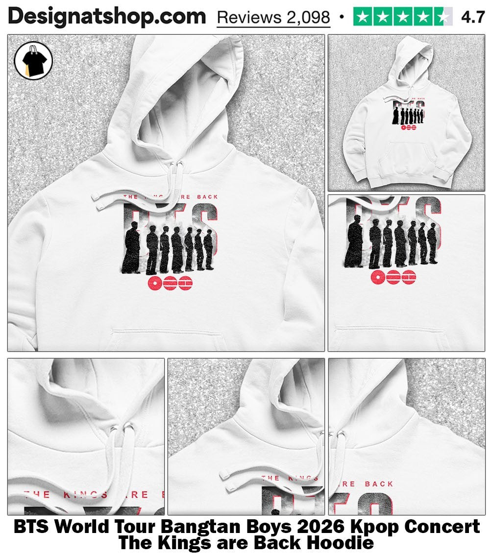 BTS World Tour Bangtan Boys 2026 Kpop Concert The Kings are Back shirt