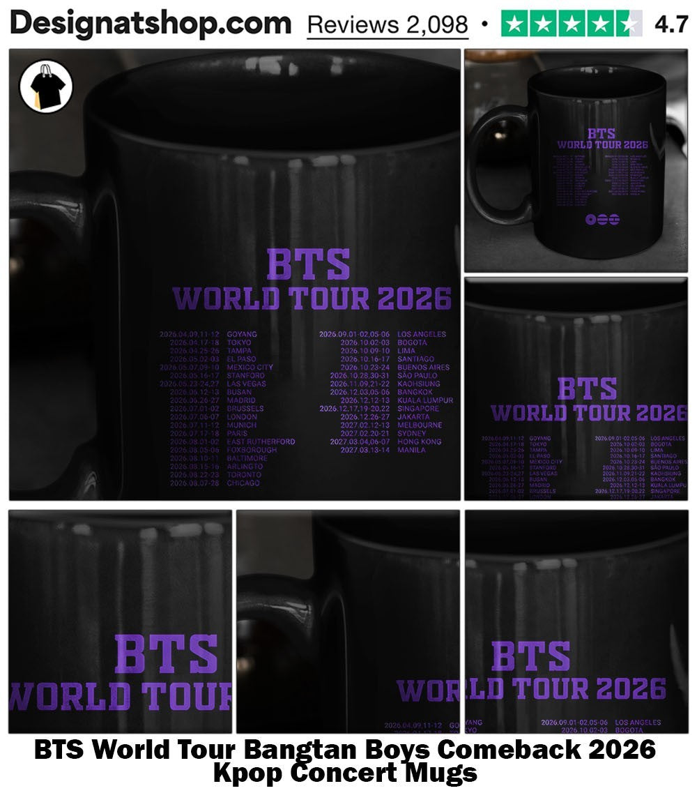 BTS World Tour Bangtan Boys Comeback 2026 Kpop Concert shirt