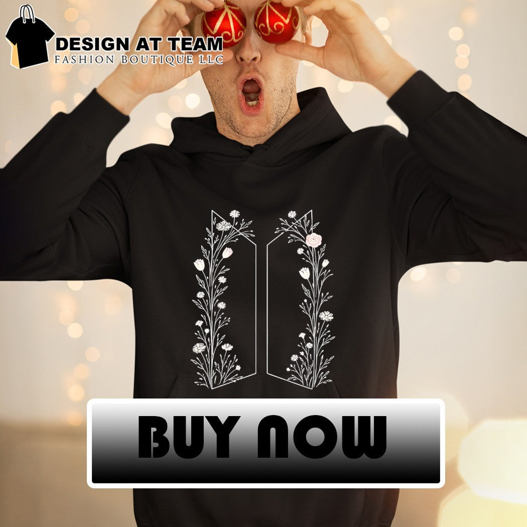 BTS floral kpop fan army aesthetic shirt