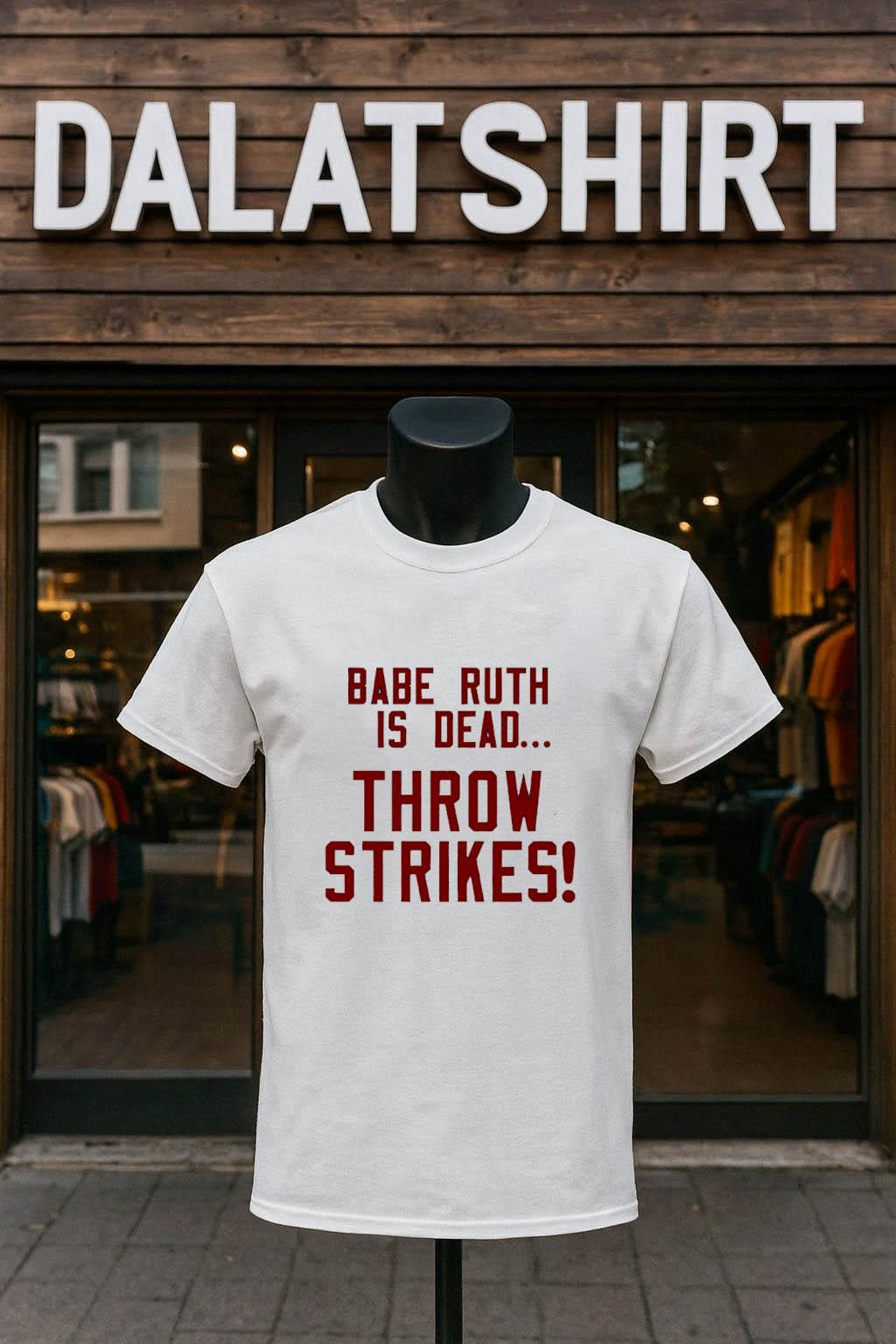 Babe Ruth Is Dead Throw Strikes shirt