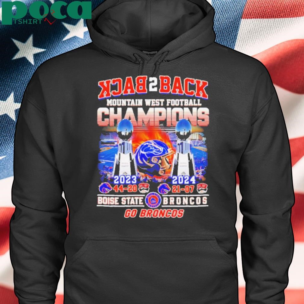 Back 2 back Mountain West Football Champions Boise State Broncos shirt