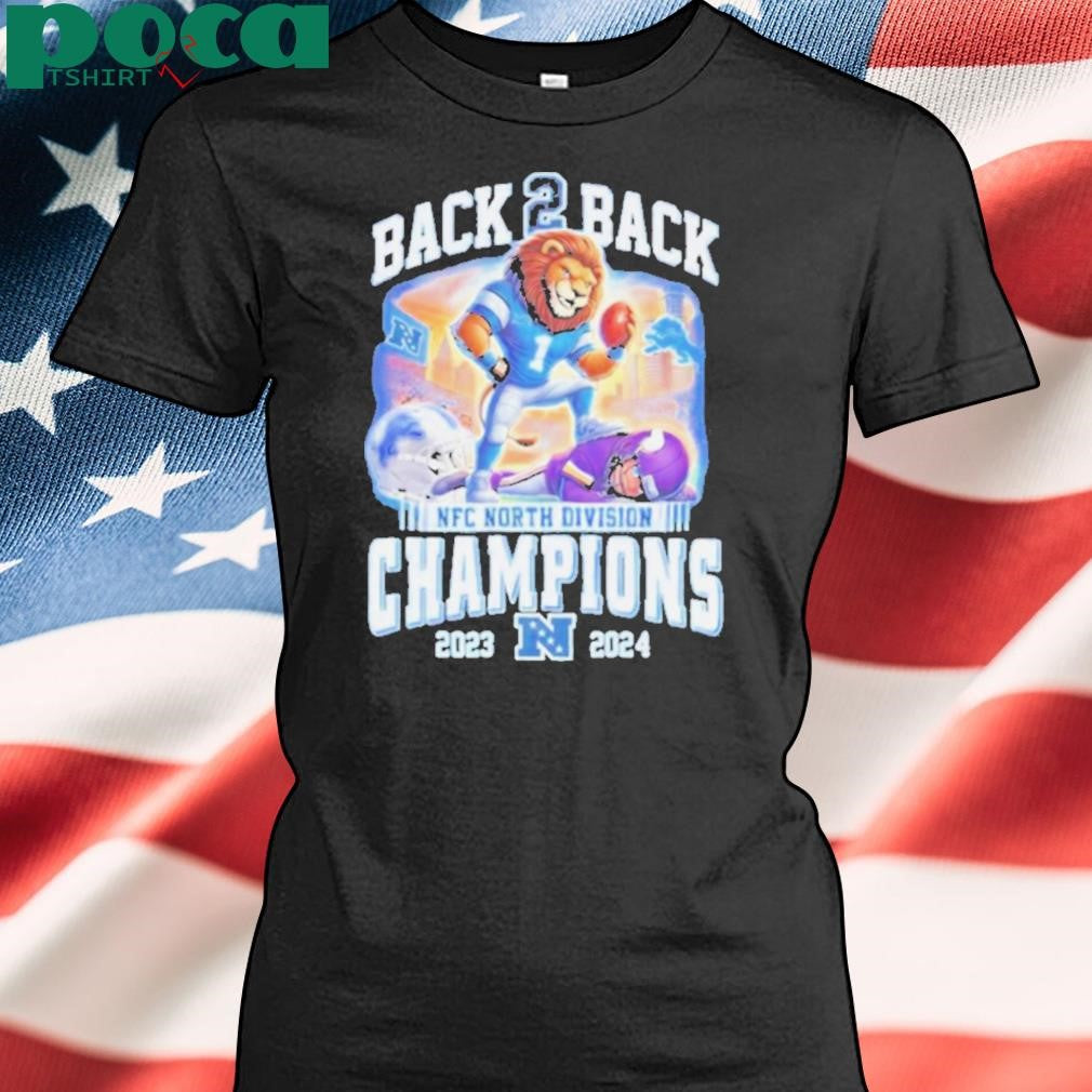 Back To Back NFC North Division Champions Detroit Lions 2023 2024 shirt