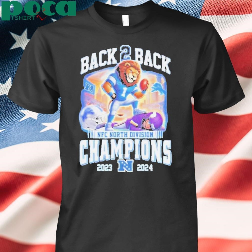 Back To Back NFC North Division Champions Detroit Lions 2023 2024 shirt