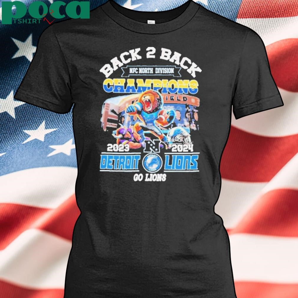 Back To Back NFC North Division Champions Detroit Lions 2025 Go Lions shirt