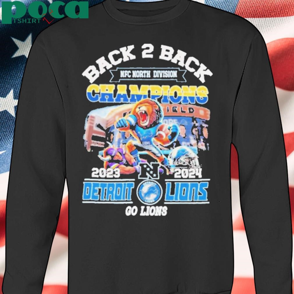 Back To Back NFC North Division Champions Detroit Lions 2025 Go Lions shirt