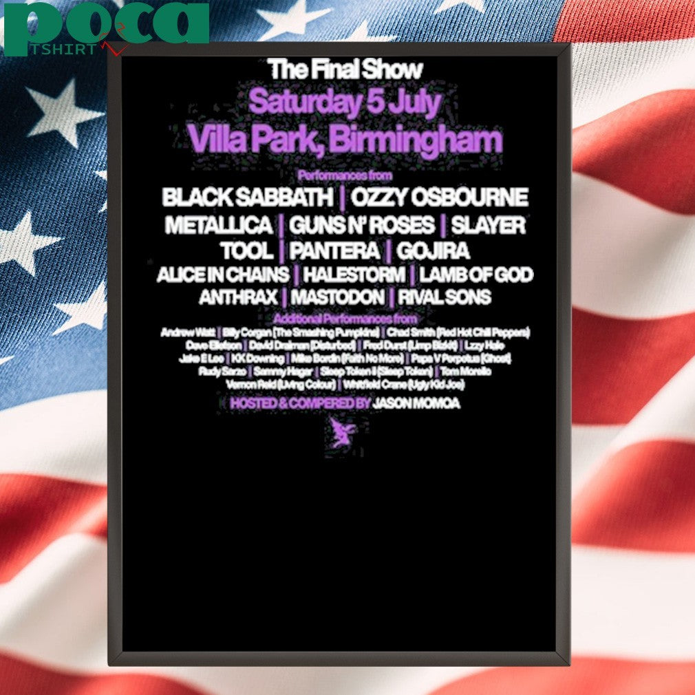 Back To The Beginning Event July 05 2025 Villa Park, Birmingham, Uk shirt