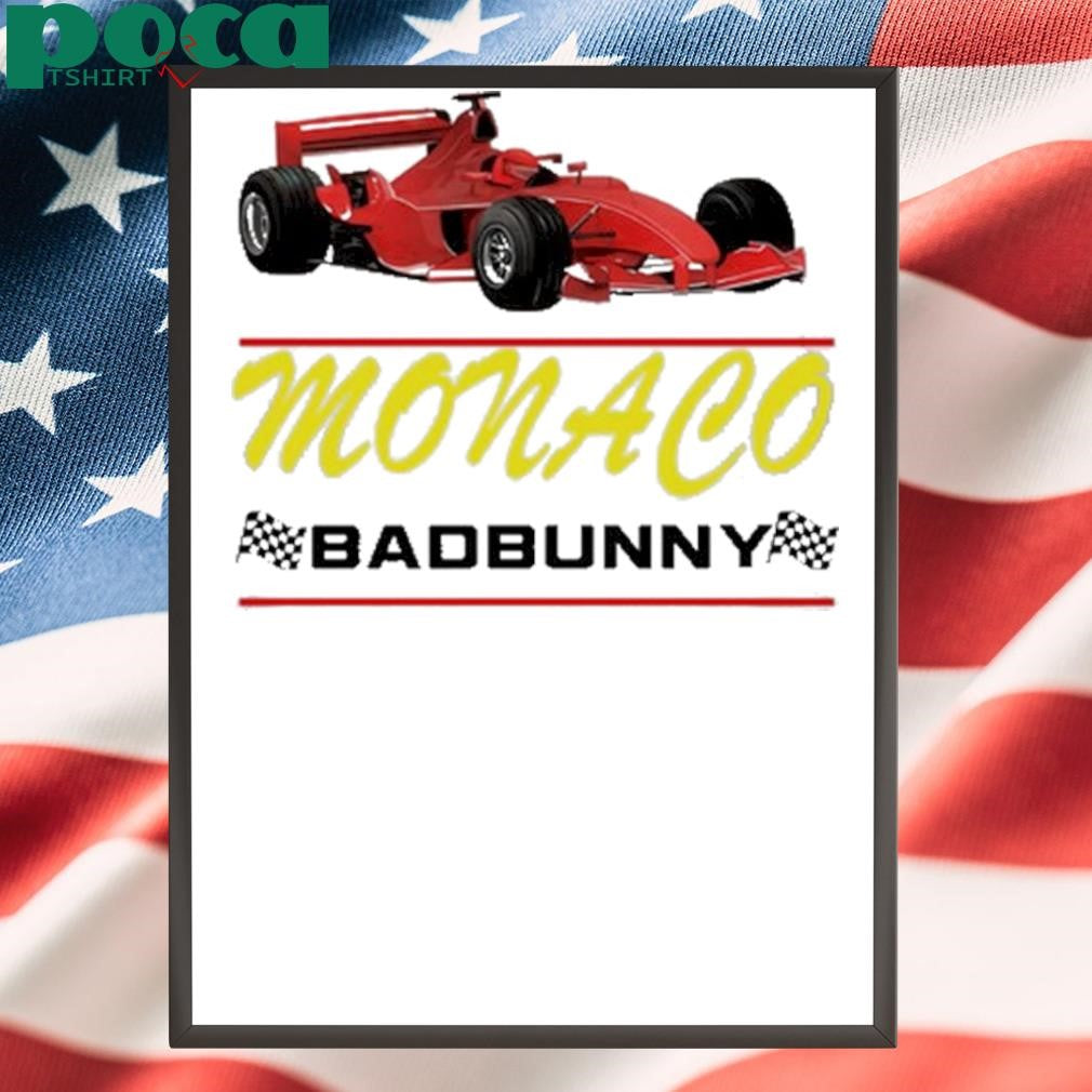 Bad Bunny Most Wanted Monaco Race Car Tour Shirt