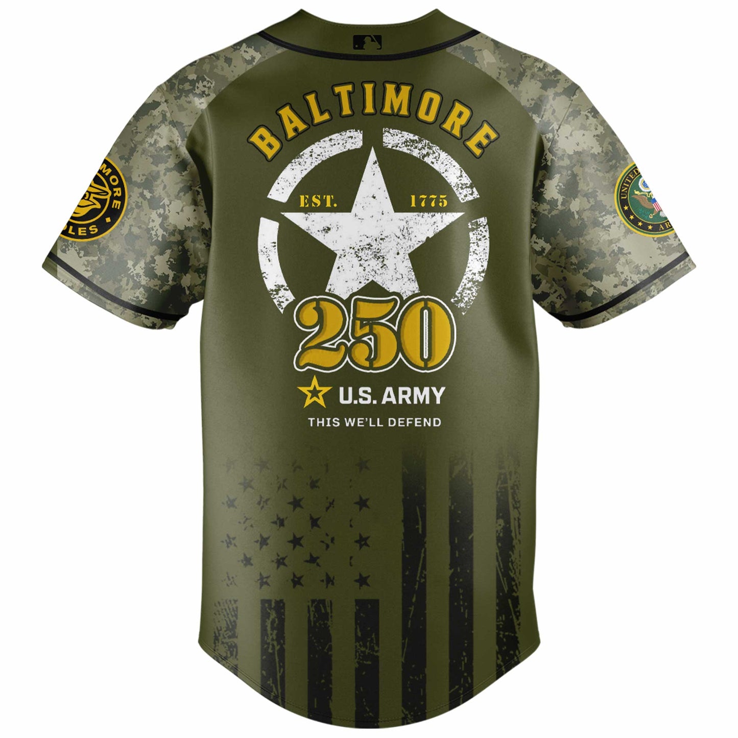 Baltimore Orioles MLB 250 U.S. Army Jersey