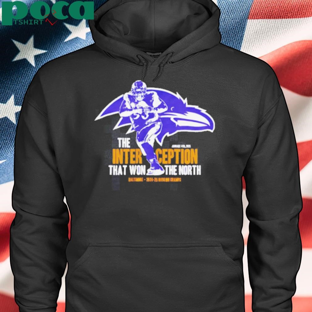 Baltimore Raven the Interception that won the north shirt