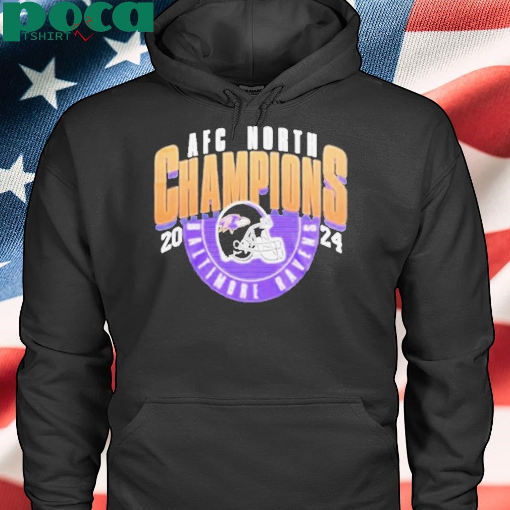 Baltimore Ravens Afc North Champs 2024 Helmet Shirt