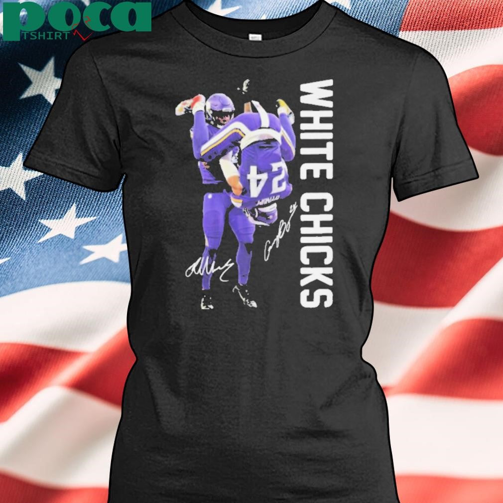 Baltimore Ravens White Chicks Signatures T Shirts