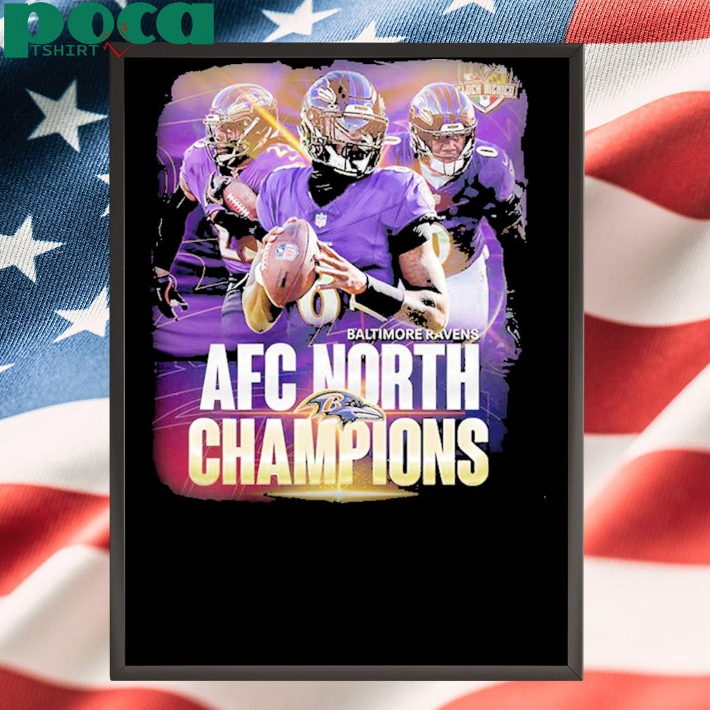 Baltimore Ravens Win The 2024 AFC North Division Champions Shirt