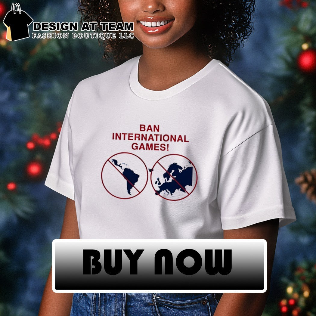 Ban International Games USA map shirt