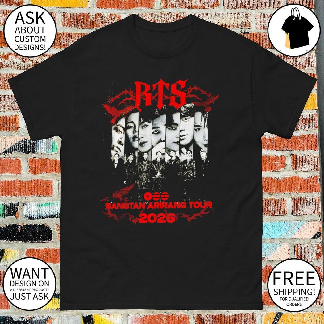 Bangtan Arirang Tour 2026 BTS Boyband graphic shirt