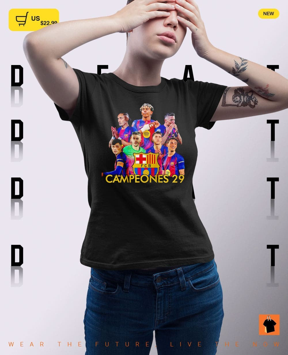 Barcelona Campeones Barca 29 2025-26 Liga 2026 Champions shirt