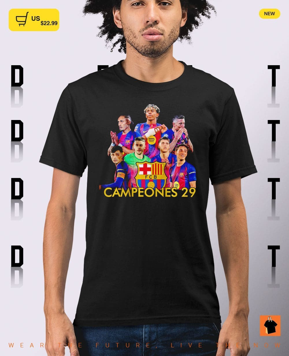 Barcelona Campeones Barca 29 2025-26 Liga 2026 Champions shirt