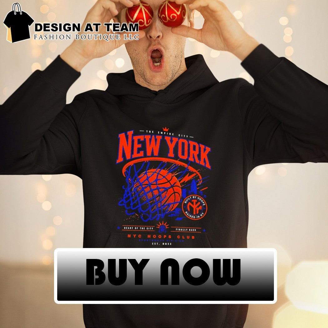 Basketball New York Empire City hoop apparel Built by Hoops Raised in NY shirt