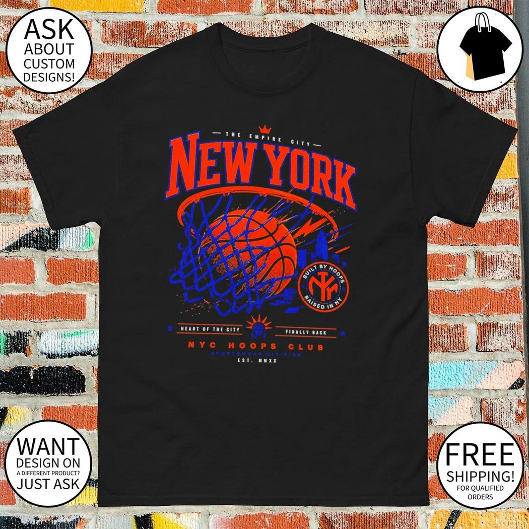 Basketball New York Empire City hoop apparel Built by Hoops Raised in NY shirt