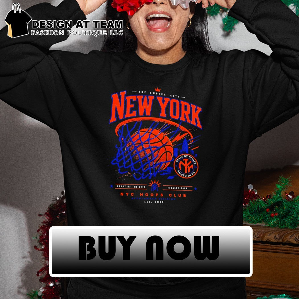 Basketball New York Empire City hoop apparel Built by Hoops Raised in NY shirt