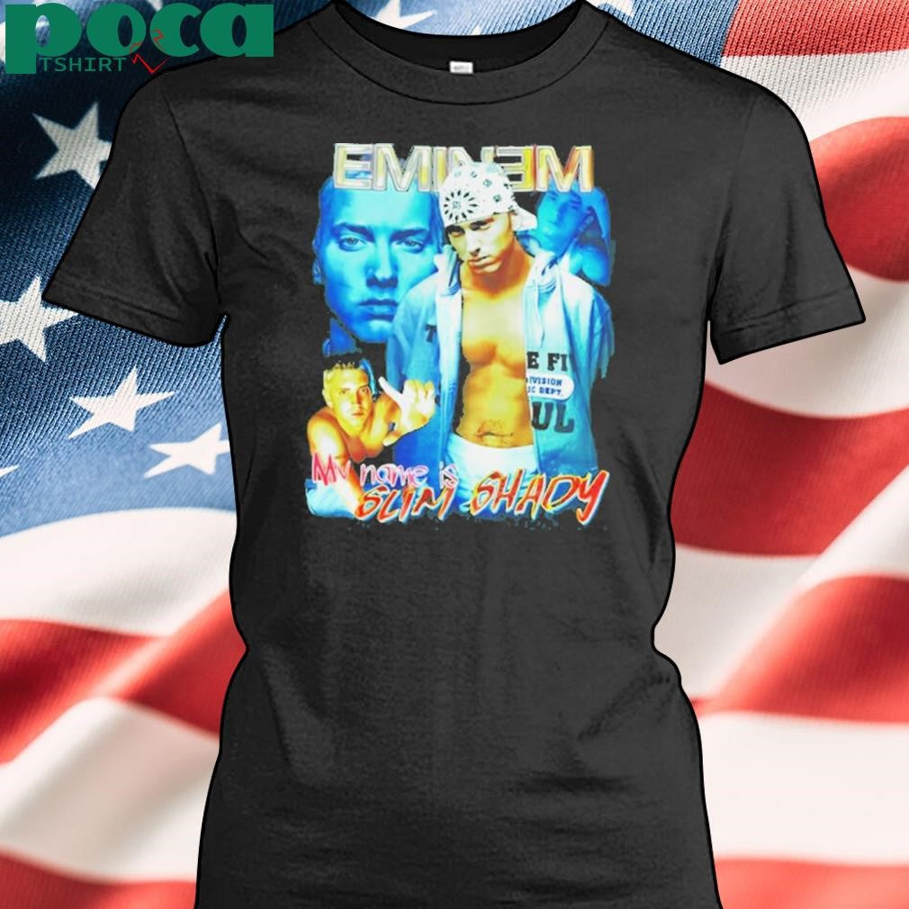 Bbnomula Wearing Eminem My Name Is Slim Shady Shirt