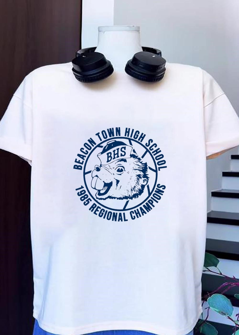 Beacon Town High School 1985 Regional Champions Beaver BHS T-Shirt