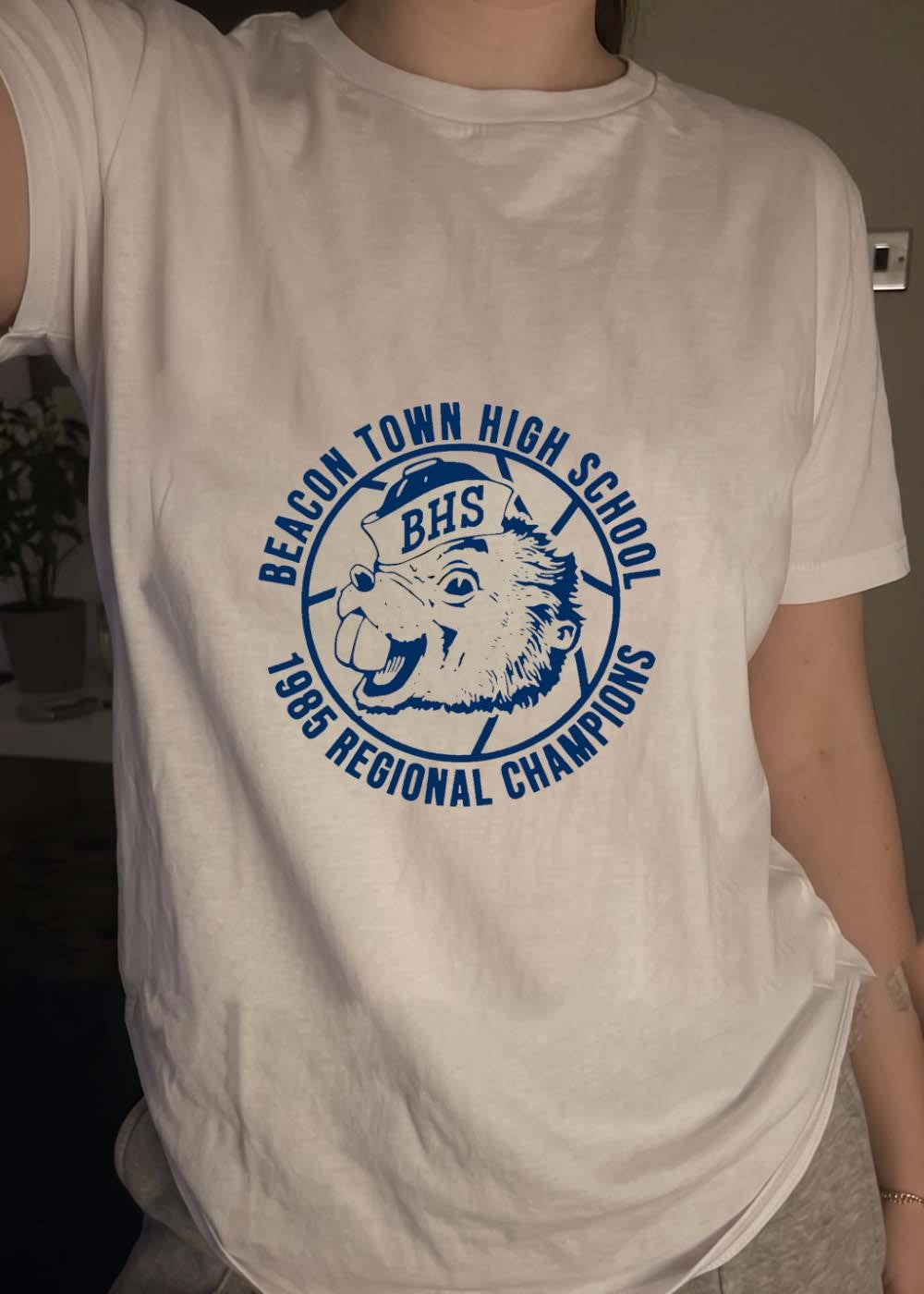 Beacon Town High School 1985 Regional Champions Beaver BHS T-Shirt