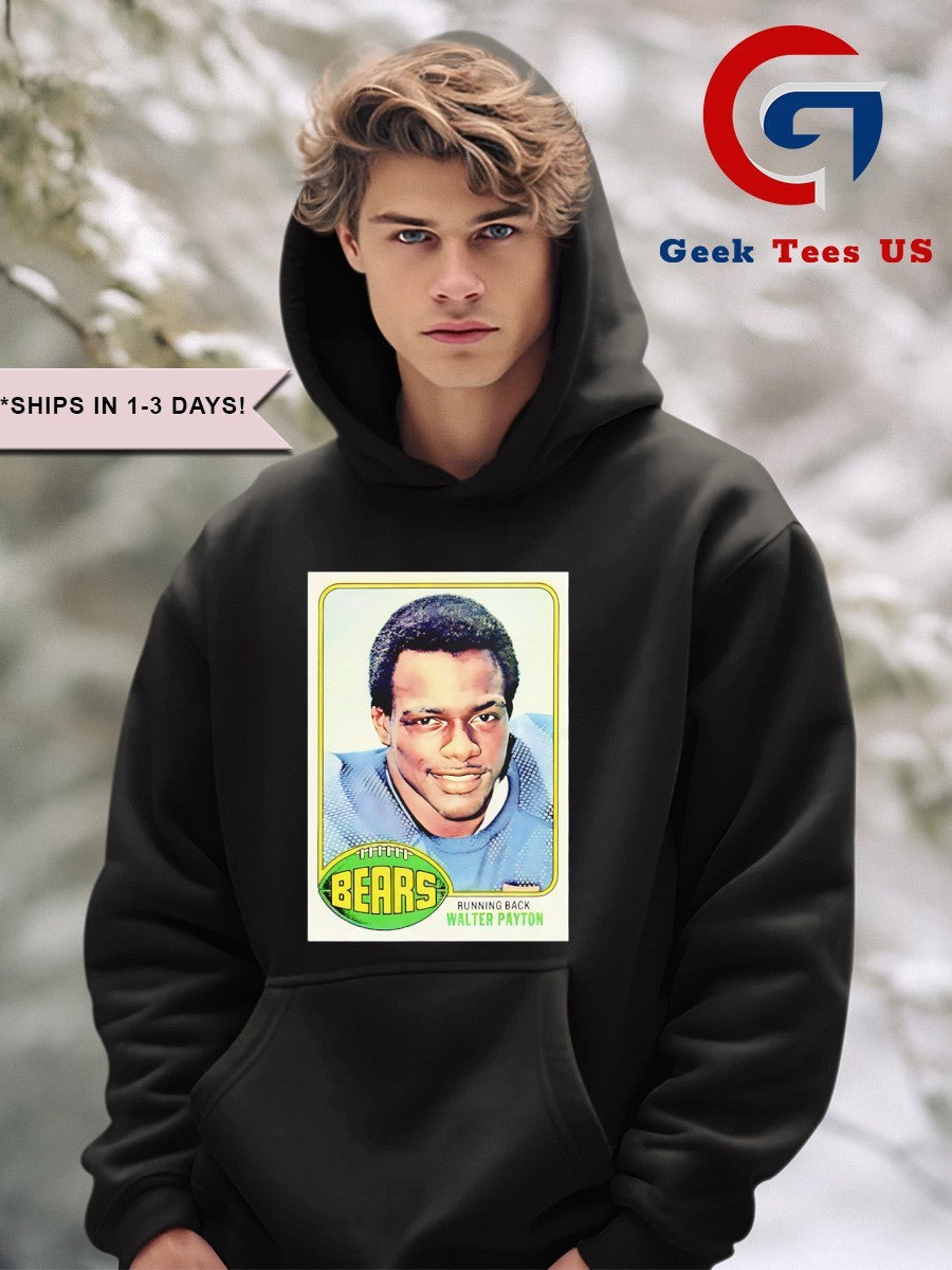 Bears Running Back Walter Payton Topps Rookie Card vintage shirt