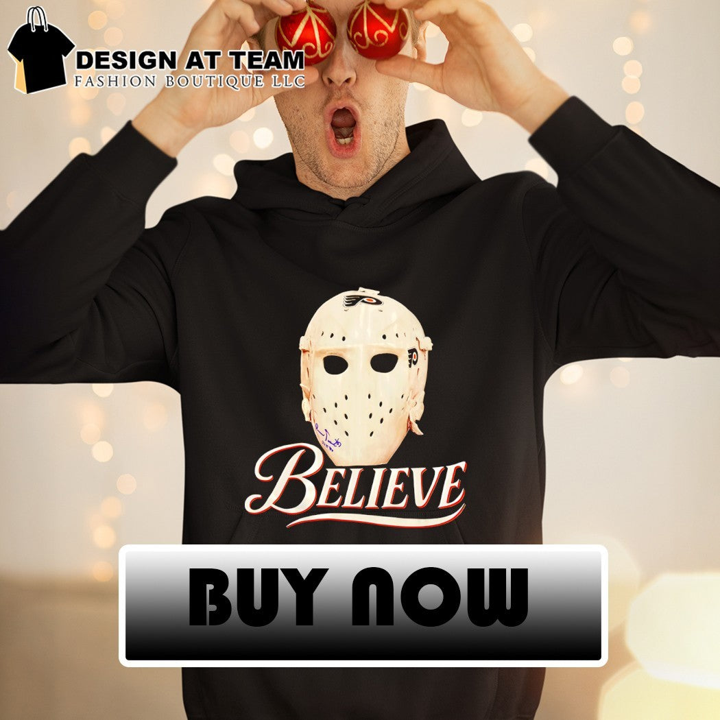 Believe Jason Vahooeae mask Flyers hockey shirt
